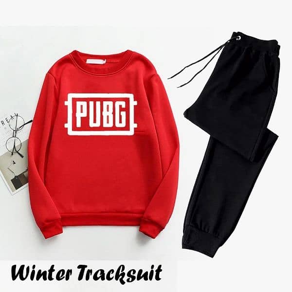 2 PC's Men's Winter Track Suit with PUBG Logo 0