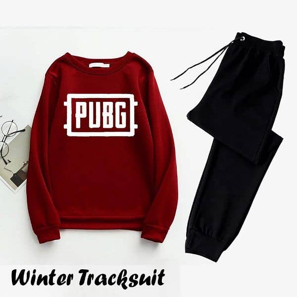 2 PC's Men's Winter Track Suit with PUBG Logo 1