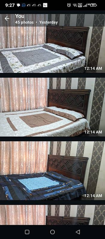 fectory wholesail price pach work dabal bed sheet 2 pilo 4