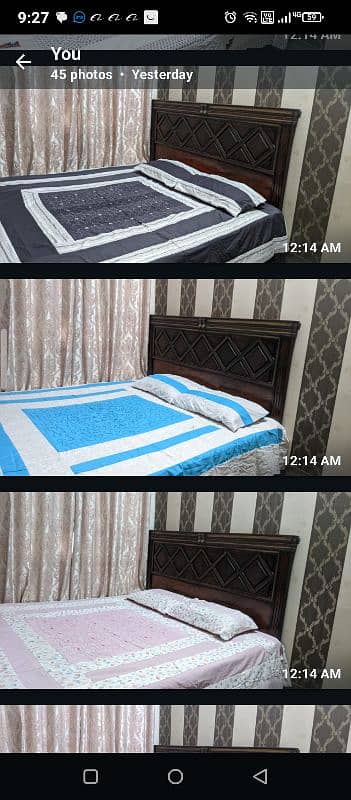 fectory wholesail price pach work dabal bed sheet 2 pilo 5