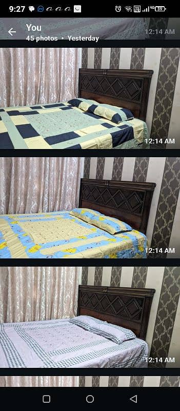 fectory wholesail price pach work dabal bed sheet 2 pilo 6