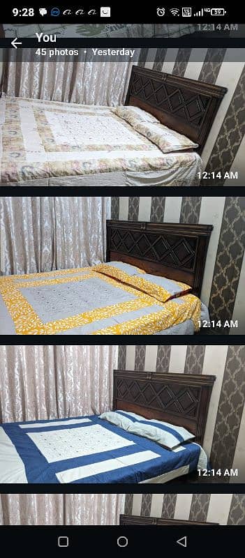 fectory wholesail price pach work dabal bed sheet 2 pilo 9