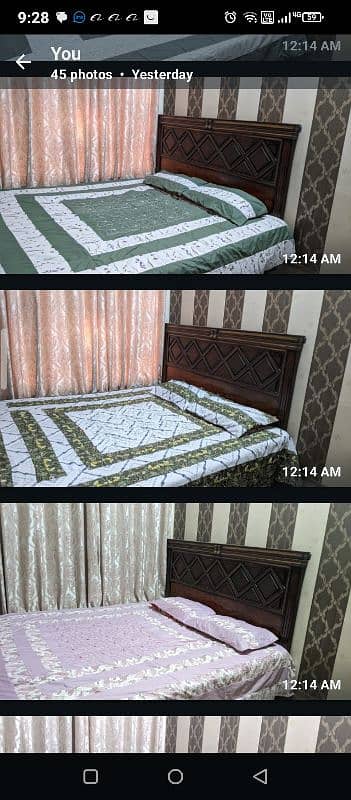 fectory wholesail price pach work dabal bed sheet 2 pilo 10