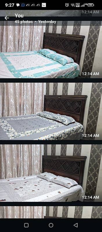 fectory wholesail price pach work dabal bed sheet 2 pilo 14