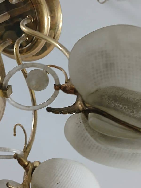 gold traditional glass fanoos chandelier fanos 9