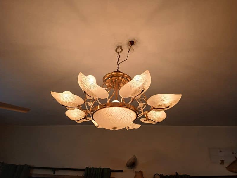 gold traditional glass fanoos chandelier fanos 14