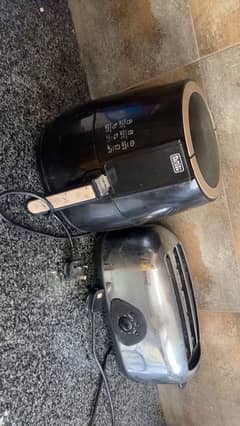 black+decker air fryer and 4 slice prestige toaster