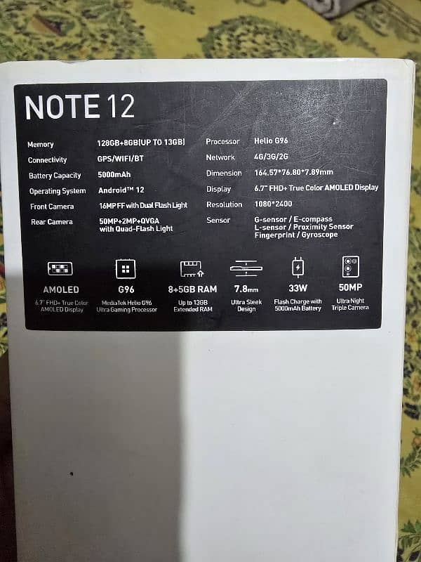 Infinix note 12 G96 3