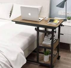 wooden adjustable laptop sidetable for sofa and bed