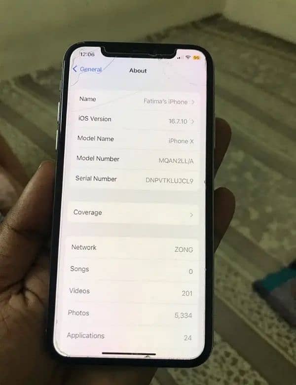 Iphone X 256gb aprove FU 5