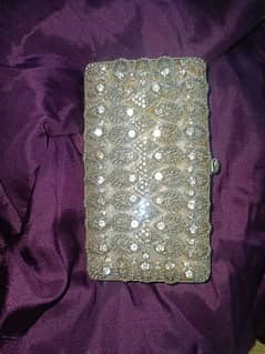 fancy bridal clutch