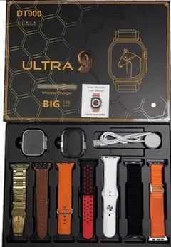 Dt900 Ultra Smart Watch With 7 Straps Big 2.06