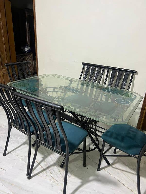 dining table with 6 chairs 0