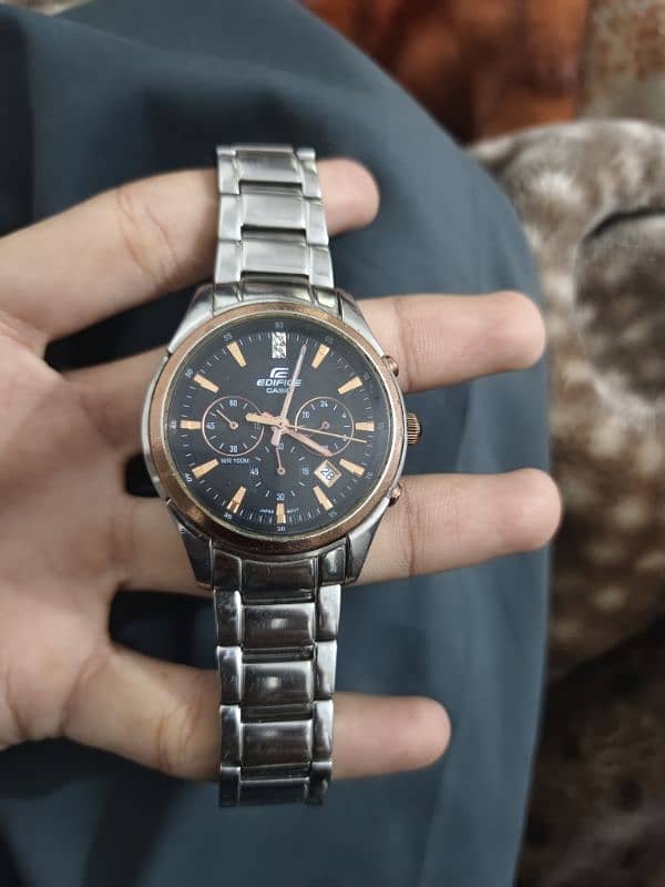 Edifice Casio chronograph for sale,03315138935 contact me on WhatsApp. 0