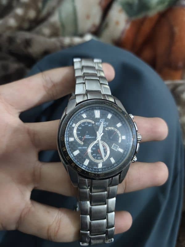 Edifice Casio chronograph for sale,03315138935 contact me on WhatsApp. 1