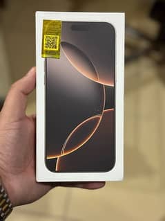 iPhone 16 pro Max 256 Gb Desert Titanium PTA APPROVED Non Act Phy+Esim