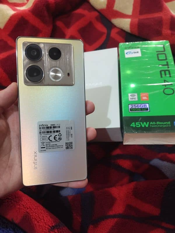 Infinix note 40 Full packing new 0