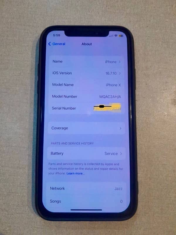 iPhone X PTA Approved 64GB 8