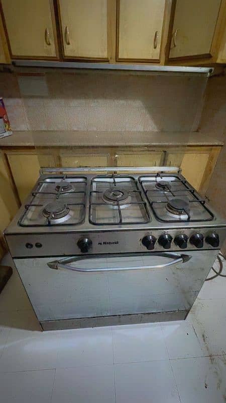 5 gas fire stove, with oven 0