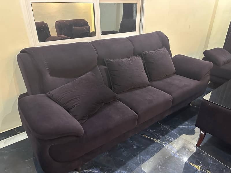 8 seater sofa set with table and curtains / Luxury sofa / velvet sofa 1