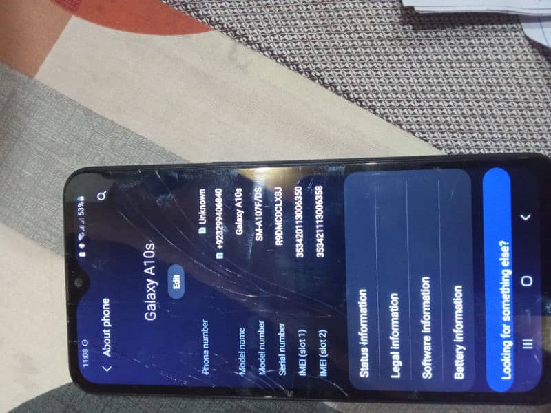 Samsung A10s with box 2