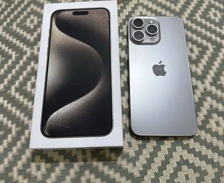 Iphone 15 pro max non pta factory unlocked waterpacked set gurrented 0