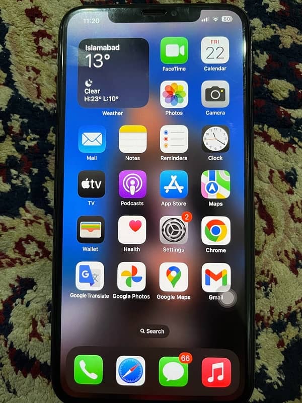 iPhone xs max 256 GB PTA Approved with box imei matched 1