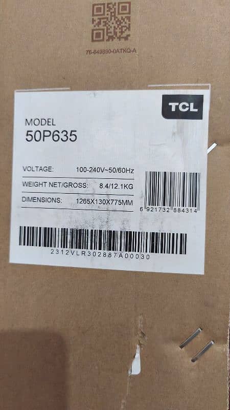 TCL P635 50 inch 4k smart tv 1