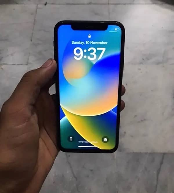 I phone X 64 Gb official PTA proved with original charger 0