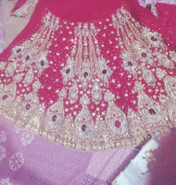 Beautiful red bridal lehenga 0