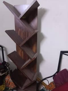 Cross shaped wood shelve