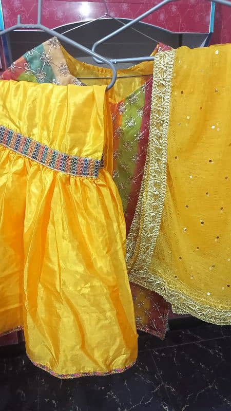 Mehandi and mayeon dress 15