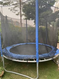 8-Foot Trampoline with Ladder-Good Condition!