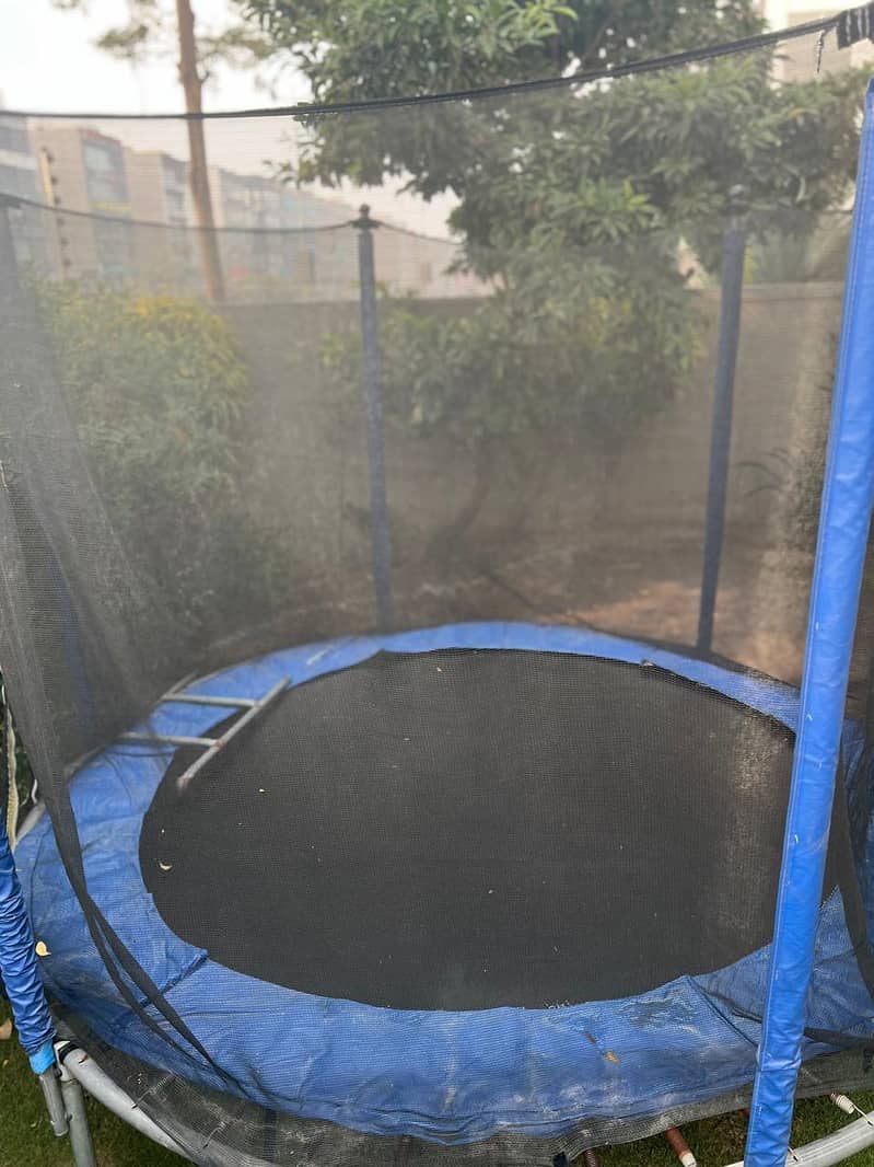 8-Foot Trampoline with Ladder-Good Condition! 1