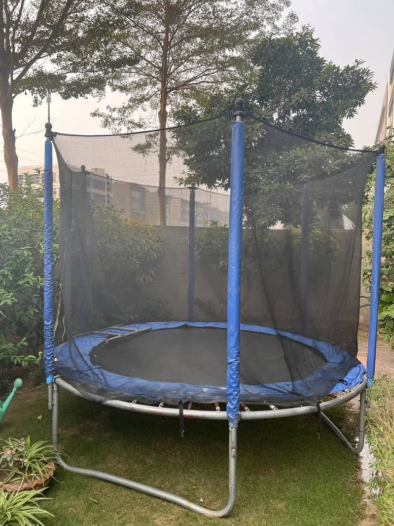 8-Foot Trampoline with Ladder-Good Condition! 2