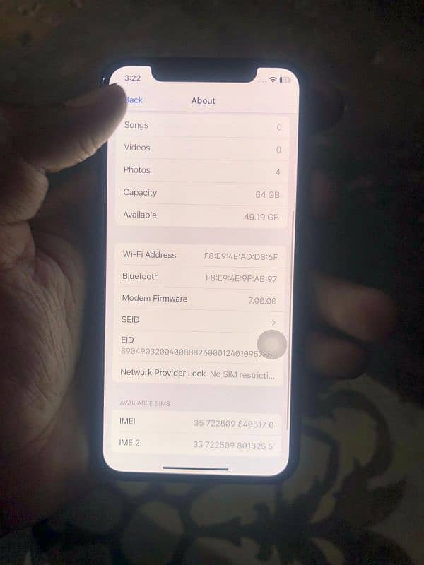 iphone xs dual PTA approved 75 health 03008378822 4