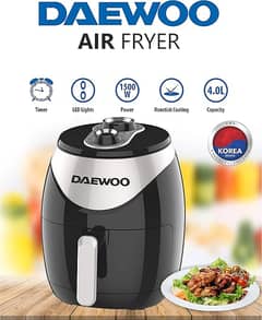 Daewoo 4 Liter Air Fryer With Rapid Air Circulation Technology 1500W