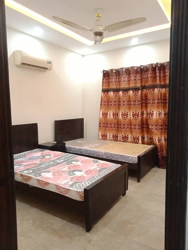 Furnish room per bed 21,000/- rent in alfalah town near lums dha lhr 19