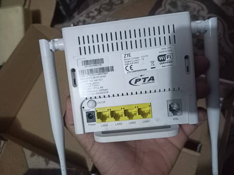 PTCL modem new model zte 3