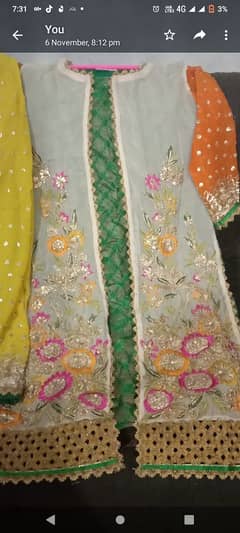 urgent sale bridal mehndi dress