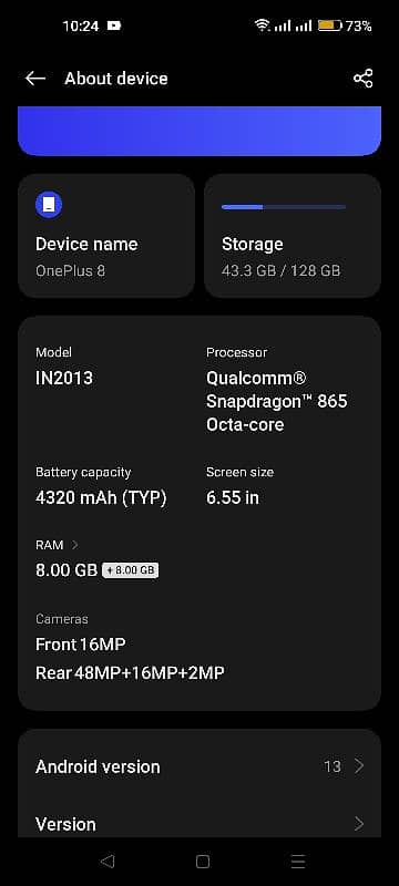 one plus 8t official pta approved 6