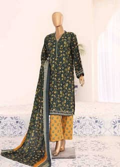 3 piece stitched lawn suit