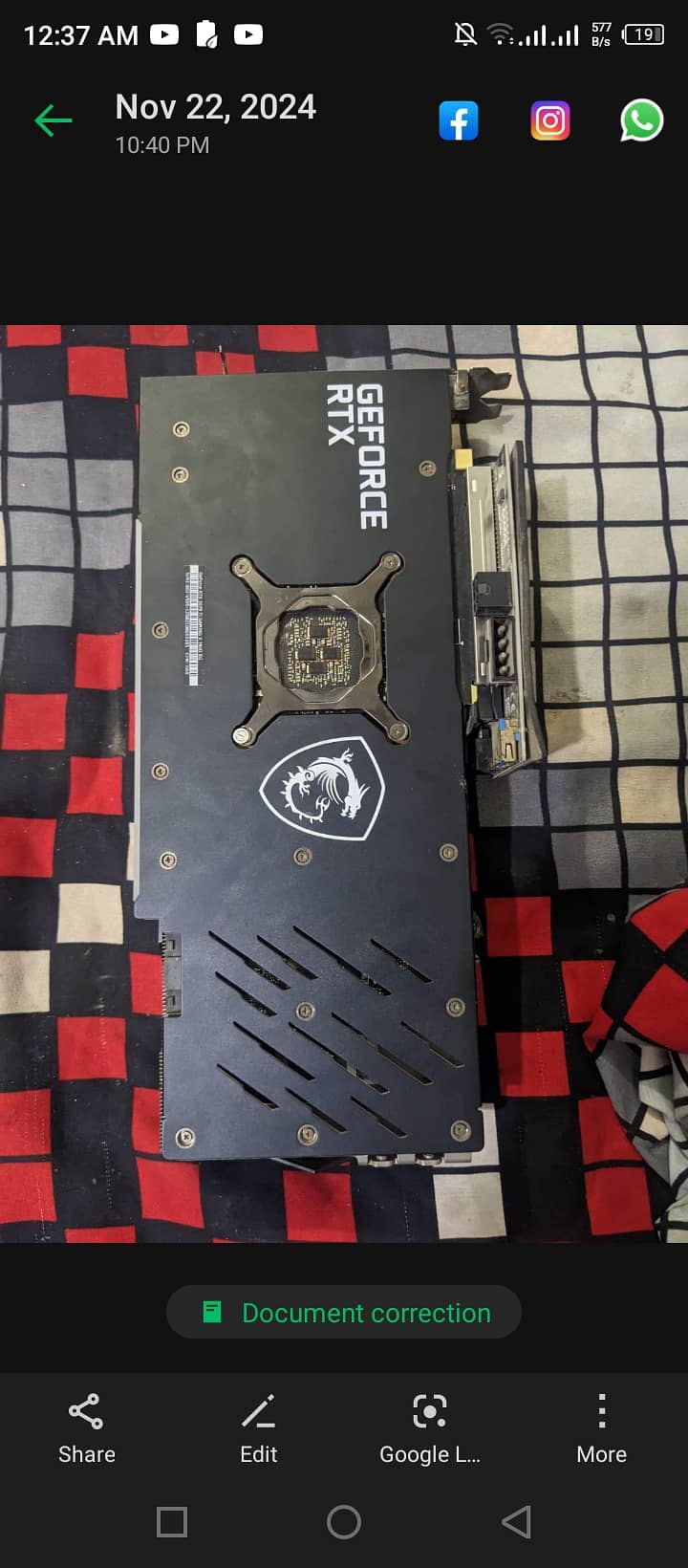 Msi gaming x trio RTX 3070ti 8GB 3