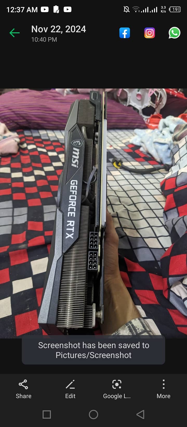 Msi gaming x trio RTX 3070ti 8GB 5