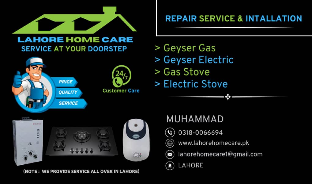 Instant Geyser Repair Fast, Reliable & Affordable Service! ONLY LAHORE 0