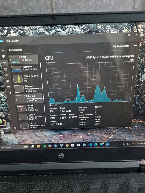 HP pavilion 15 Ryzen 5 4600H 16/512 GTX 1650 4gb DDR6 1