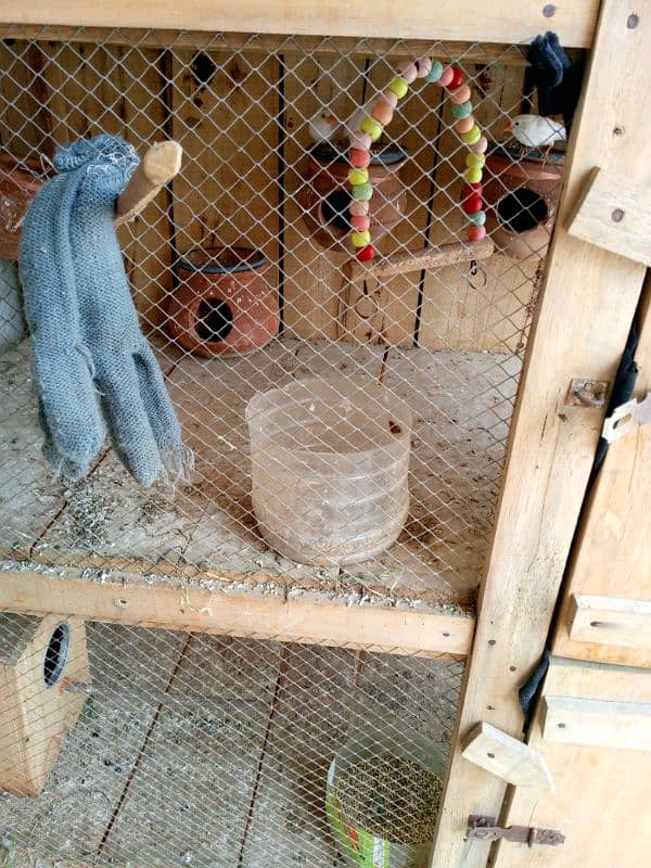 3 portion wood cage 2