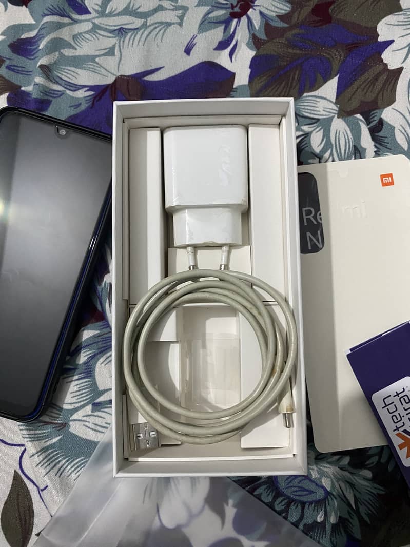 REDMI NOTE 8 BRAND NEW CONDITION COMPLETE BOX CHARGER SEALED SET 1