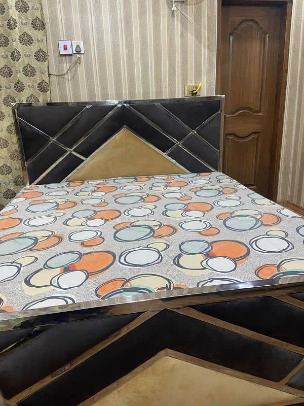 Steel bed for sale without mattress. 0