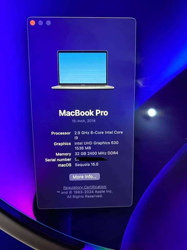 MacBook Pro 2019 i9 1